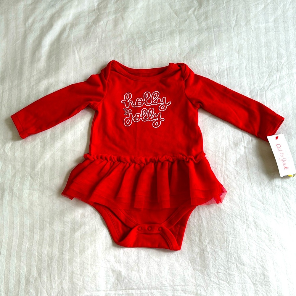 Cat & Jack Christmas bodysuit - 3-6 months